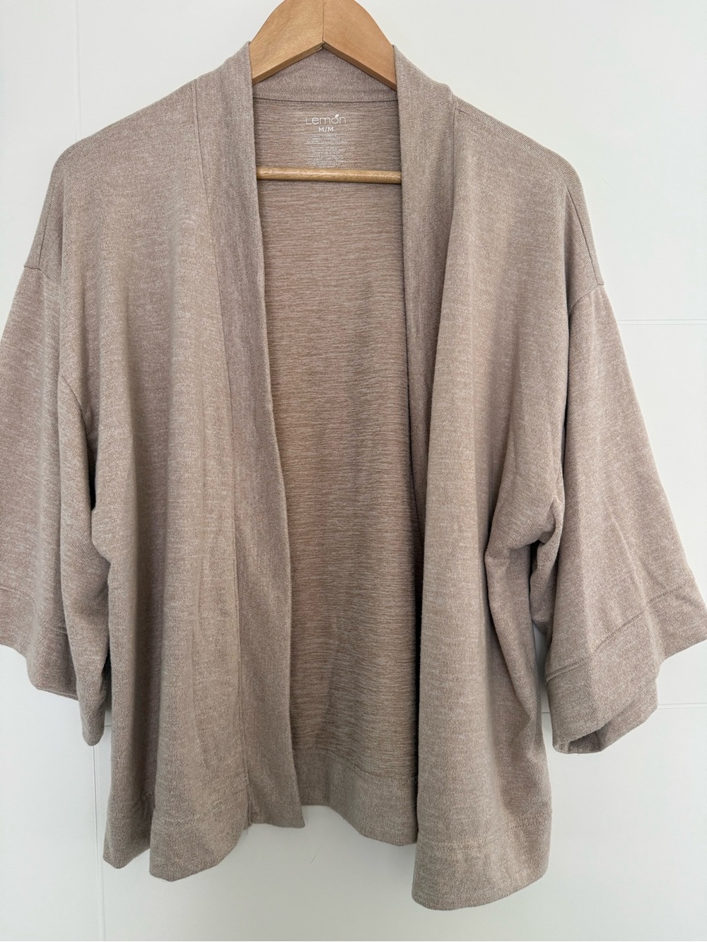 Lemon Kimono Cardigan, size medium.